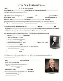 First Political Parties Federalist Democratic Republican Notes PowerPoint