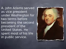 Second President John Adams Notes PowerPoint