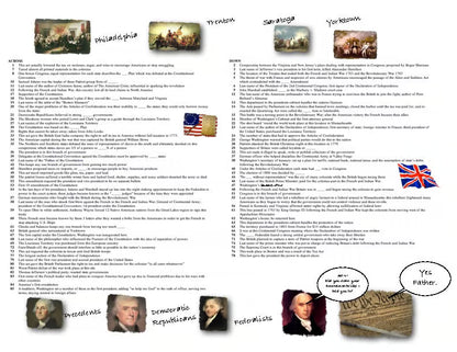 American History 88 Word Crossword Puzzle