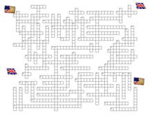 American History 88 Word Crossword Puzzle
