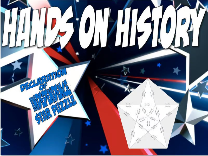 Hands on History-Declaration of Independence Star Puzzle