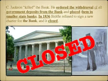 Andrew Jackson vs. the Bank of the United States PowerPoint Lesson