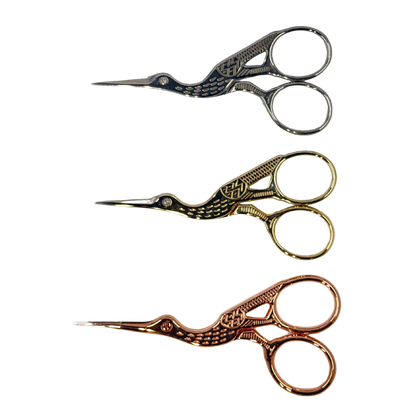 Embroidery Scissors Crane
