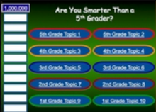 Are You Smarter than a 5th Grader? PowerPoint Smartboard Game