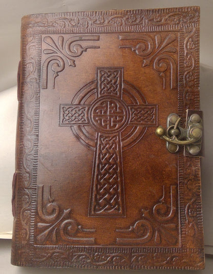 5" x 7" Celtic Cross Leather Journal