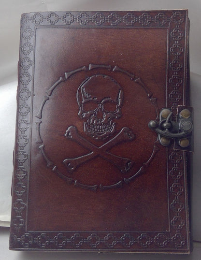 5" x 7" Skull Leather Journal