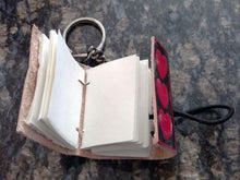 1.5" x 2" Key Chain Heart Leather Journal