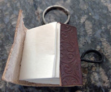 1.5" x 2" Key Chain Star Leather Journal