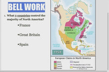 French and Indian War Google Slides Presentation and Notes Lesson Plan Bundle